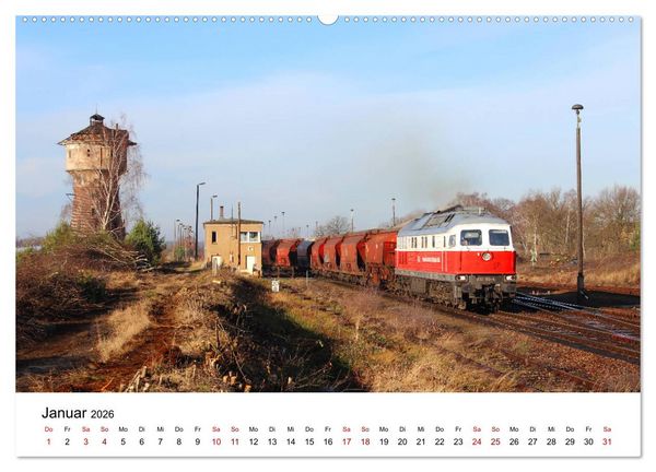 Produktbild: Unterwegs auf den Schienenwegen von Ostsachsen (hochwertiger Premium Wandkalender 2026 DIN A2 quer), Kunstdruck in Hochglanz