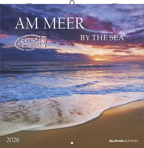 Produktbild: Alpha Edition - Am Meer 2026 Broschürenkalender, 30x30cm, Wandkalender mit Platz für Notizen und Termine, Bilder rund ums Meer, Monatsübersicht und Fe