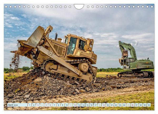 Produktbild: Bulldozer - b&auml;renstarke Arbeitstiere (Wandkalender 2026 DIN A4 quer), CALVENDO Monatskalender