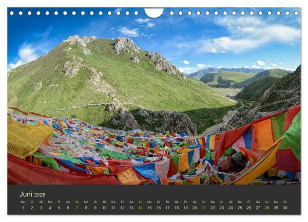 Produktbild: Kham - Tibets abgelegenes Hochland (Wandkalender 2026 DIN A4 quer), CALVENDO Monatskalender