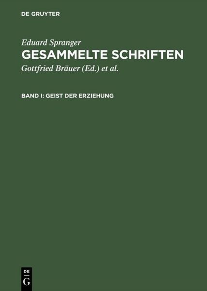 Produktbild: Geist der Erziehung