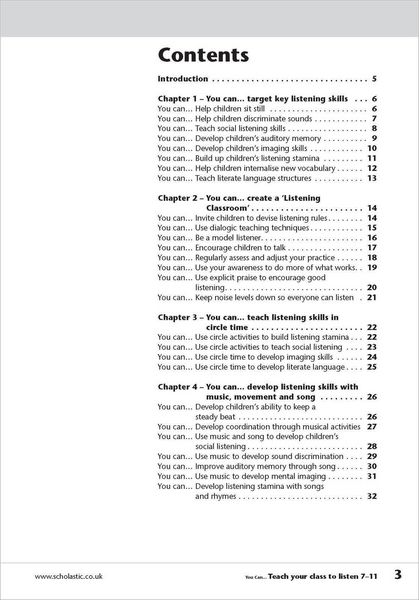 Produktbild: Teach your class to listen Ages 7-11