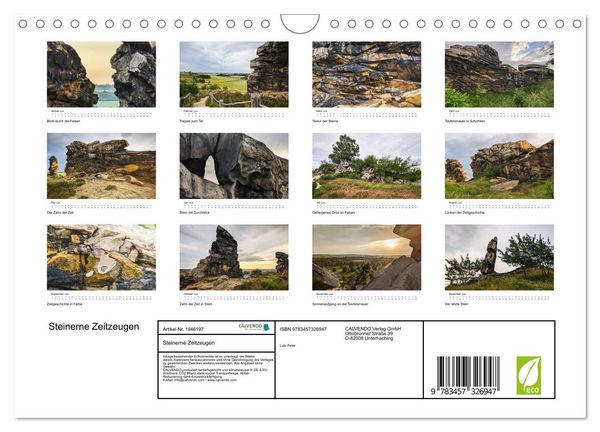Produktbild: Steinerne Zeitzeugen (Wandkalender 2026 DIN A4 quer), CALVENDO Monatskalender