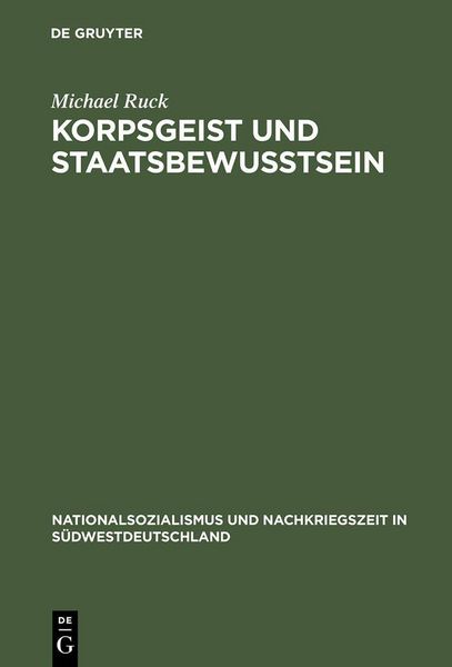 Produktbild: Korpsgeist und Staatsbewu&szlig;tsein
