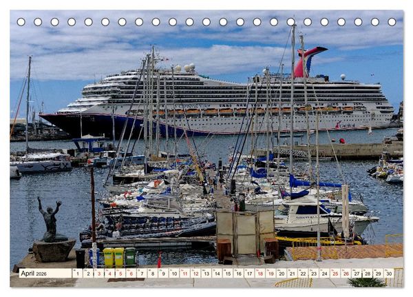 Produktbild: Funchal - Die Hauptstadt von Madeira (Tischkalender 2026 DIN A5 quer), CALVENDO Monatskalender