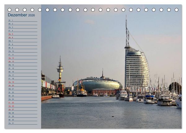 Produktbild: BREMERHAVEN - 2026 (Tischkalender 2026 DIN A5 quer), CALVENDO Monatskalender
