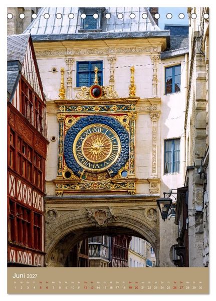 Produktbild: Facetten der Normandie. Zwischen Kreidefelsen und Fachwerk (Tischkalender 2027 DIN A5 hoch), CALVENDO Monatskalender