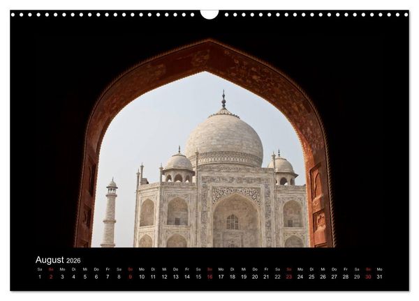 Produktbild: Taj Mahal (Wandkalender 2026 DIN A3 quer), CALVENDO Monatskalender