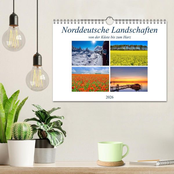 Produktbild: Norddeutsche Landschaften (Wandkalender 2026 DIN A4 quer), CALVENDO Monatskalender
