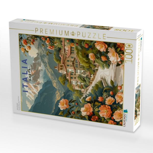 Produktbild: CALVENDO Puzzle Aosta, Aostatal | 1000 Teile Lege-Gr&ouml;&szlig;e 64x48cm Foto-Puzzle f&uuml;r gl&uuml;ckliche Stunden