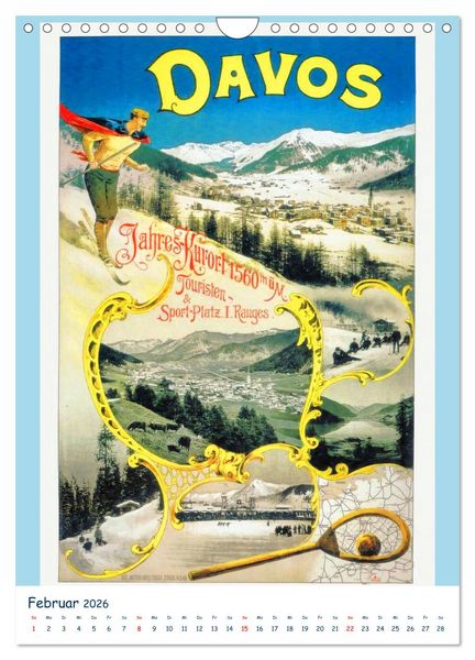 Produktbild: Schweizer Plakatkunst (Wandkalender 2026 DIN A4 hoch), CALVENDO Monatskalender