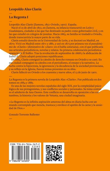 Produktbild: La Regenta