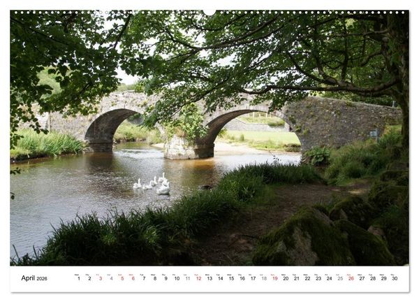 Produktbild: Charming - Mystic Devon Dartmoor, South England (High Quality Premium Wall Calendar 2026 DIN A2 landscape),CALVENDO 12 Month Wall Calendar