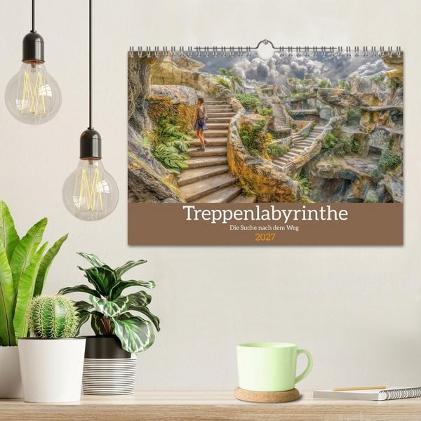 Produktbild: Treppenlabyrinthe &ndash; Die Suche nach dem Weg (Wandkalender 2027 DIN A4 quer), CALVENDO Monatskalender