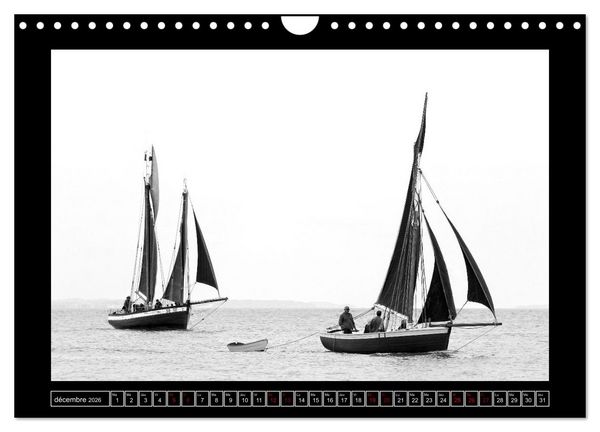 Produktbild: Voiles anciennes (Calendrier mural 2026 DIN A4 vertical), CALVENDO calendrier mensuel
