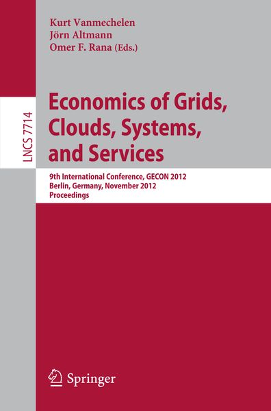 Produktbild: Economics of Grids, Clouds, Systems, and Services