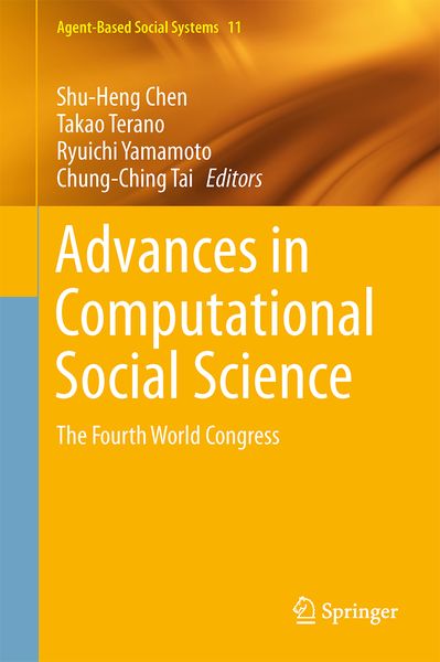Produktbild: Advances in Computational Social Science