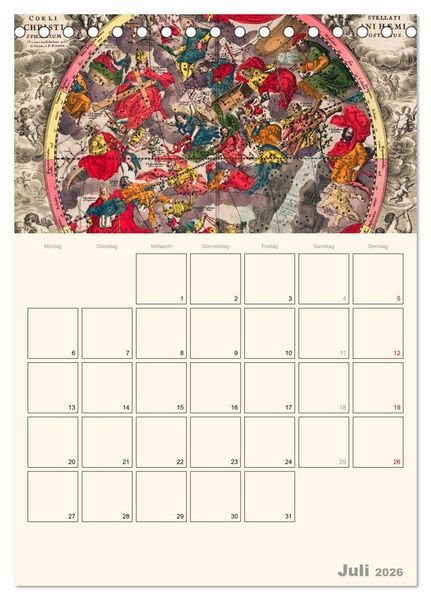 Produktbild: Zu den Sternen - mit Planerfunktion (Tischkalender 2026 DIN A5 hoch), CALVENDO Monatskalender