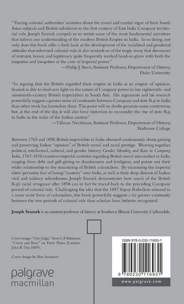 Produktbild: Gender, Morality, and Race in Company India, 1765-1858