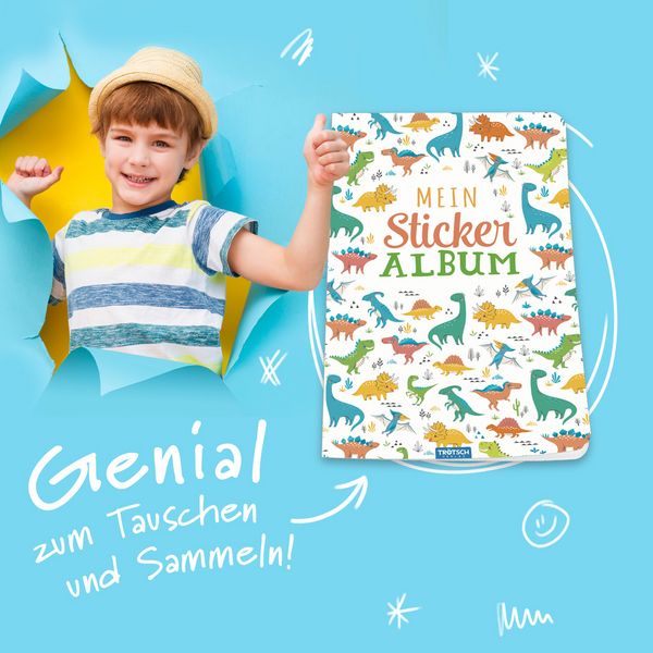 Produktbild: Tr&ouml;tsch Mein Stickeralbum Dino Stickerbuch