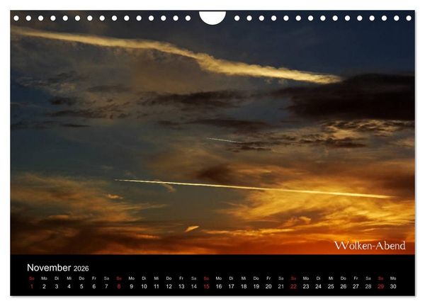 Produktbild: Wolken-Kunstwerke (Wandkalender 2026 DIN A4 quer), CALVENDO Monatskalender