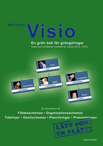 Produktbild: Microsoft Visio - En gr&ouml;n bok f&ouml;r gr&ouml;ng&ouml;lingar