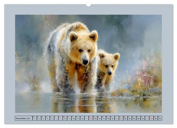 Produktbild: B&auml;renkinder. Kleine Waldseelen im Licht der Natur (Wandkalender 2027 DIN A2 quer), CALVENDO Monatskalender