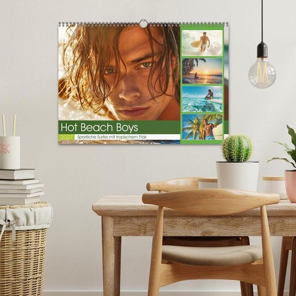 Produktbild: Hot Beach Boys (Wandkalender 2027 DIN A3 quer), CALVENDO Monatskalender