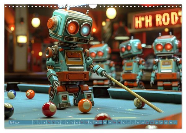 Produktbild: Neues aus dem Roboter Sport Club (Wandkalender 2026 DIN A3 quer), CALVENDO Monatskalender
