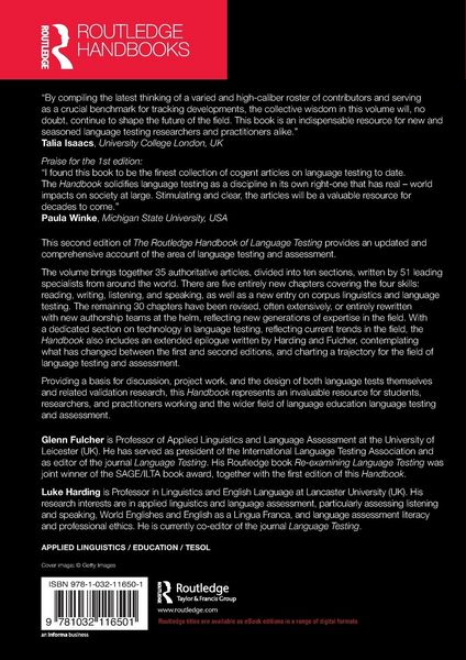 Produktbild: The Routledge Handbook of Language Testing