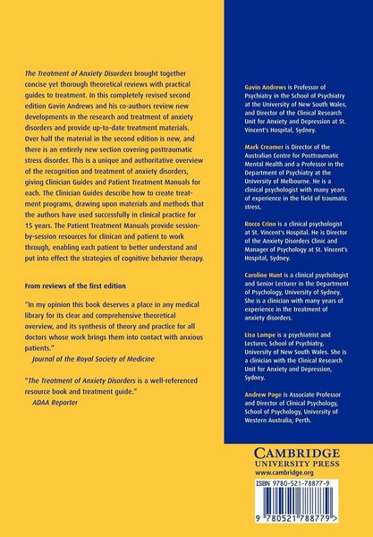 Produktbild: The Treatment of Anxiety Disorders