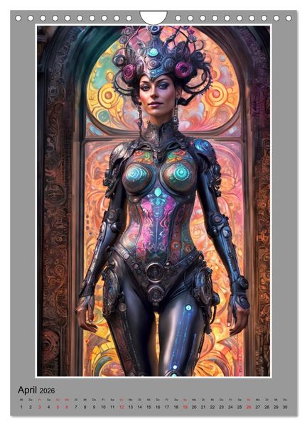 Produktbild: Elegante Cyborgs (Wandkalender 2026 DIN A4 hoch), CALVENDO Monatskalender