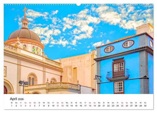 Produktbild: Teneriffas sch&ouml;nste St&auml;dte - La Laguna und La Orotava (Wandkalender 2026 DIN A2 quer), CALVENDO Monatskalender