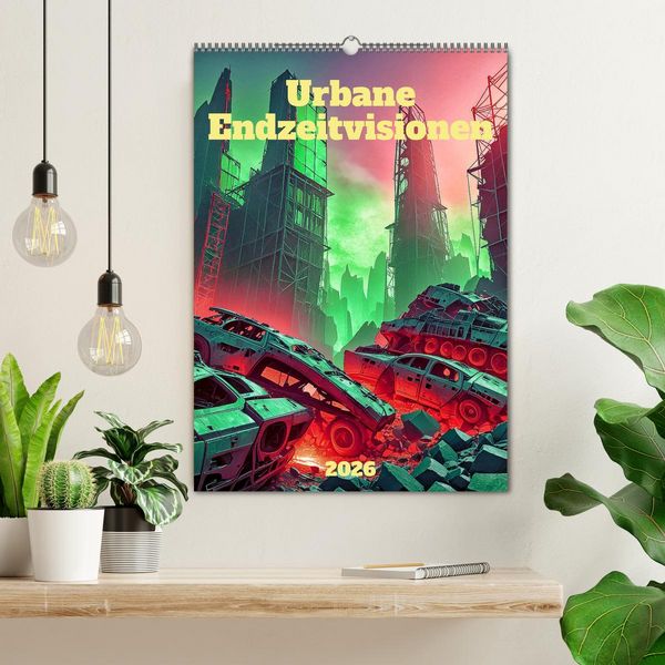 Produktbild: Urbane Endzeitvisionen (Wandkalender 2026 DIN A2 hoch), CALVENDO Monatskalender