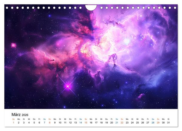 Produktbild: Strahlende Sternennebel (Wandkalender 2026 DIN A4 quer), CALVENDO Monatskalender