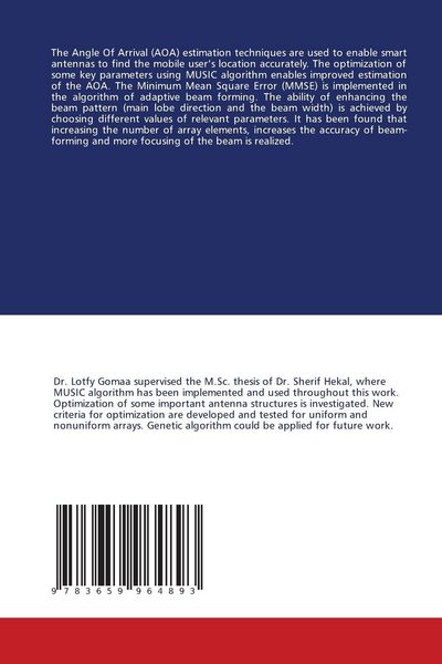 Produktbild: Optimization of Digital Beamforming for Smart Antennas