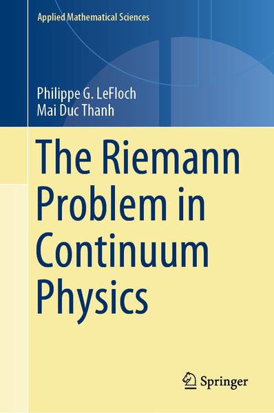 Produktbild: The Riemann Problem in Continuum Physics