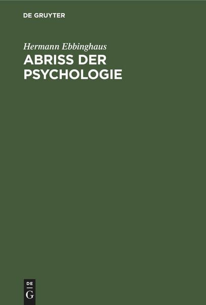 Produktbild: Abriss der Psychologie