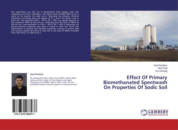 Produktbild: Effect Of Primary Biomethanated Spentwash On Properties Of Sodic Soil
