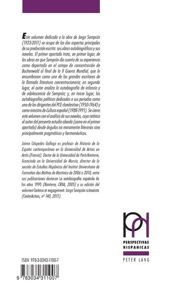 Produktbild: La obra de Jorge Sempr&uacute;n