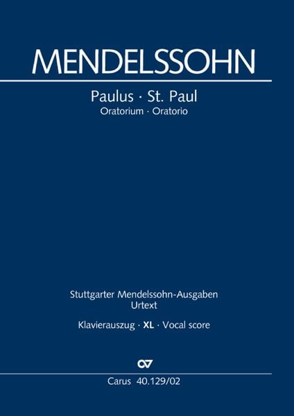 Produktbild: Paulus (Klavierauszug XL, deutsch/englisch)