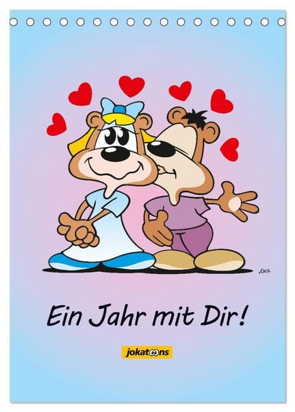 Produktbild: Ein Jahr mit Dir! (Tischkalender 2026 DIN A5 hoch), CALVENDO Monatskalender