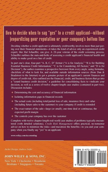Produktbild: Credit Risk Management