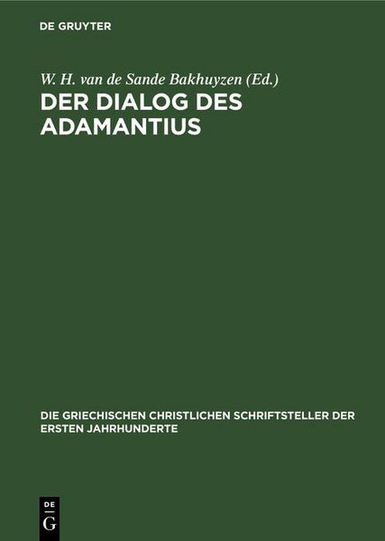 Produktbild: Der Dialog des Adamantius
