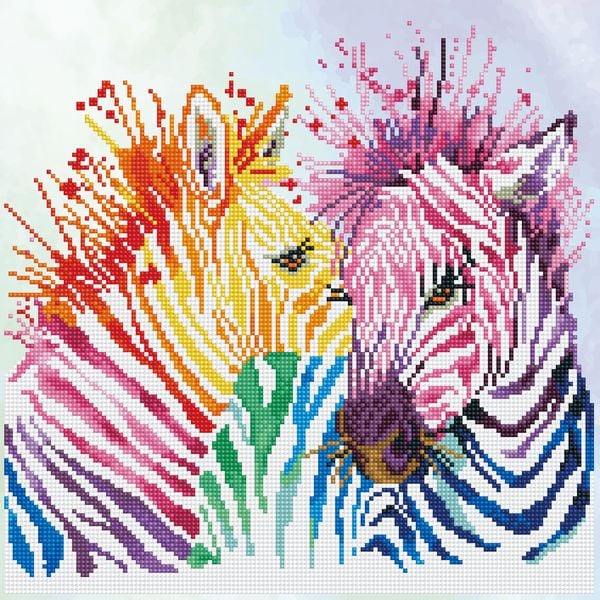 Produktbild: Diamond Dotz Regenbogen Zebras
