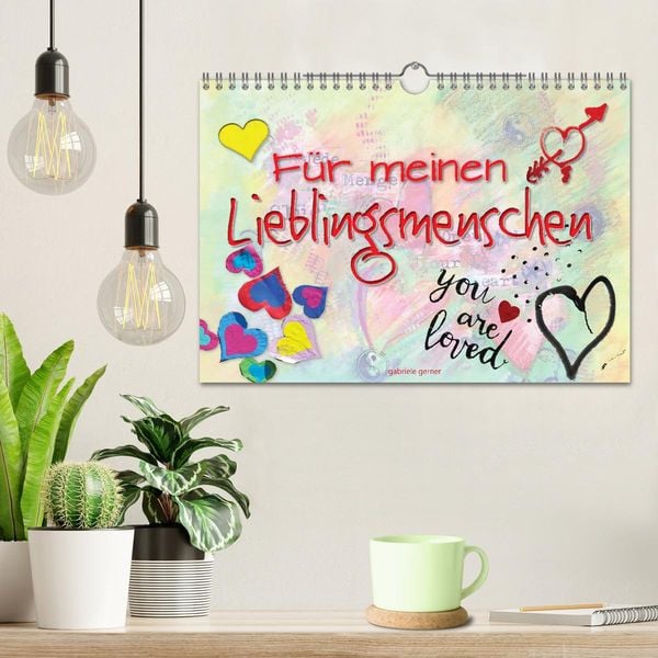 Produktbild: F&uuml;r meinen Lieblingsmenschen (Wandkalender 2026 DIN A4 quer), CALVENDO Monatskalender