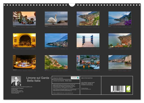 Produktbild: Limone sul Garda - Bella Italia (Wandkalender 2026 DIN A3 quer), CALVENDO Monatskalender