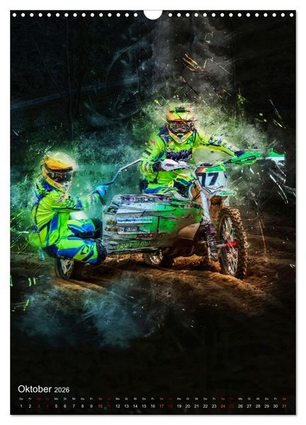 Produktbild: Motocross Seitenwagen - einfach cool (Wandkalender 2026 DIN A3 hoch), CALVENDO Monatskalender