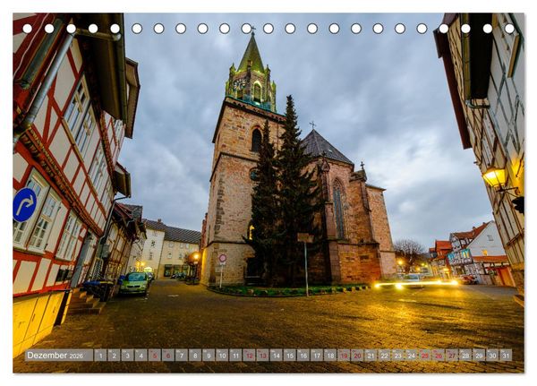 Produktbild: Ein Blick auf Rotenburg an der Fulda (Tischkalender 2026 DIN A5 quer), CALVENDO Monatskalender
