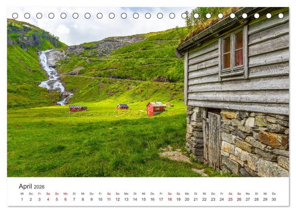 Produktbild: Norwegen - Landschaften und Fjorde im westlichen Norwegen (Tischkalender 2026 DIN A5 quer), CALVENDO Monatskalender